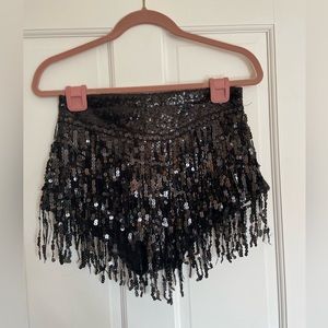 Elsie & Fred La Bamba Black Sequin Hot Pants